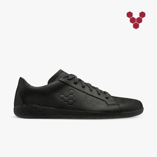 Vivobarefoot Geo Court II Mens Trainers Black UK SULI